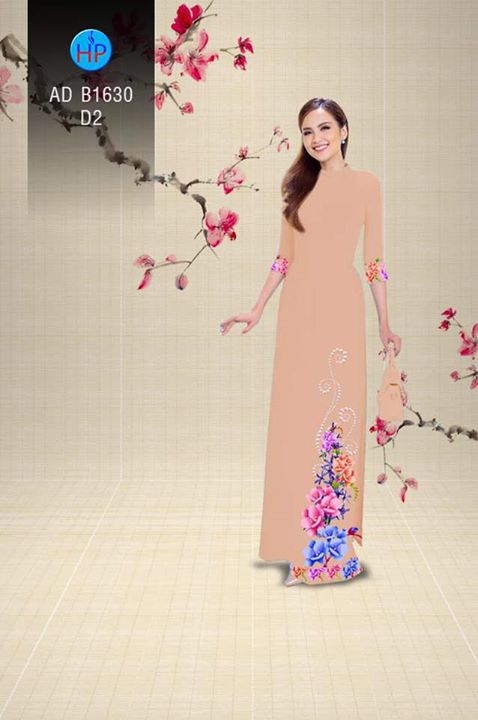 Vải áo dài Hoa in 3D AD B1630 31