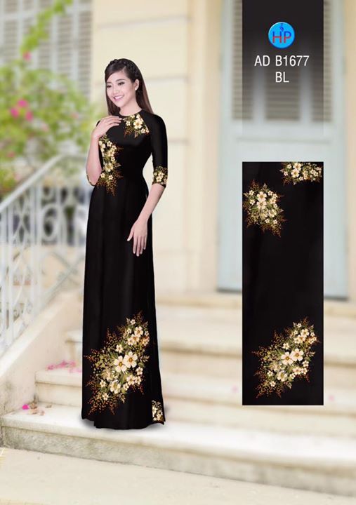 Vải áo dài Hoa in 3D AD B1677 36
