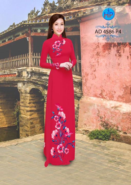 Vải áo dài Hoa in 3D AD 4568 28