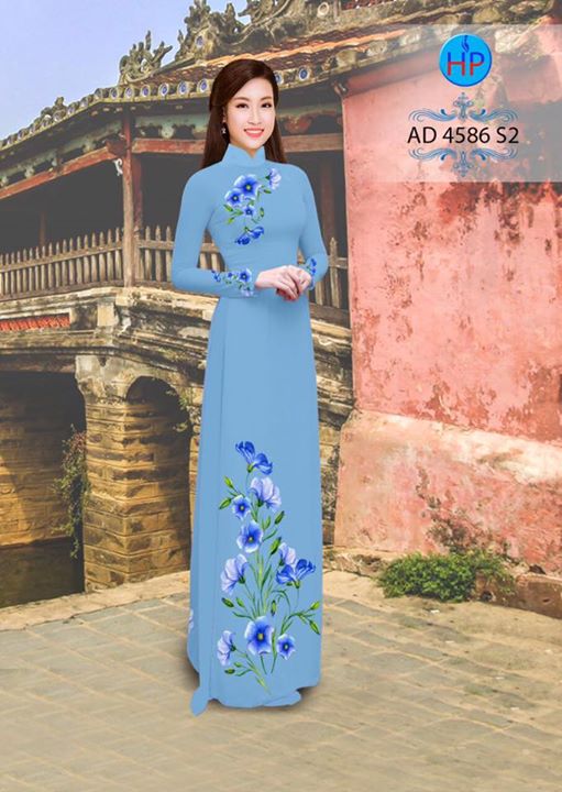 Vải áo dài Hoa in 3D AD 4568 29