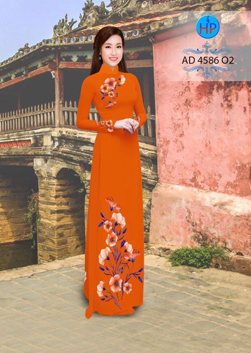Vải áo dài Hoa in 3D AD 4568 30