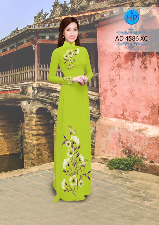 Vải áo dài Hoa in 3D AD 4568 31