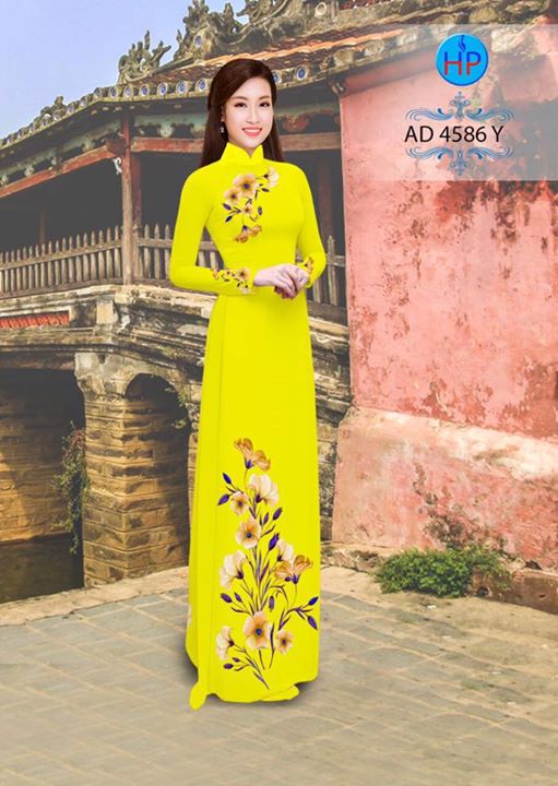 Vải áo dài Hoa in 3D AD 4568 33