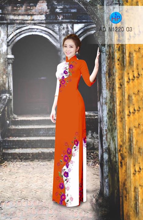 Vải áo dài Hoa in 3D AD N1220 31