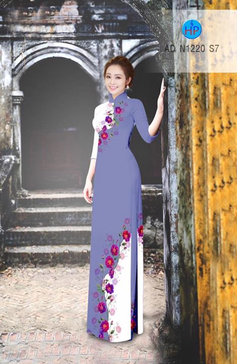 Vải áo dài Hoa in 3D AD N1220 32