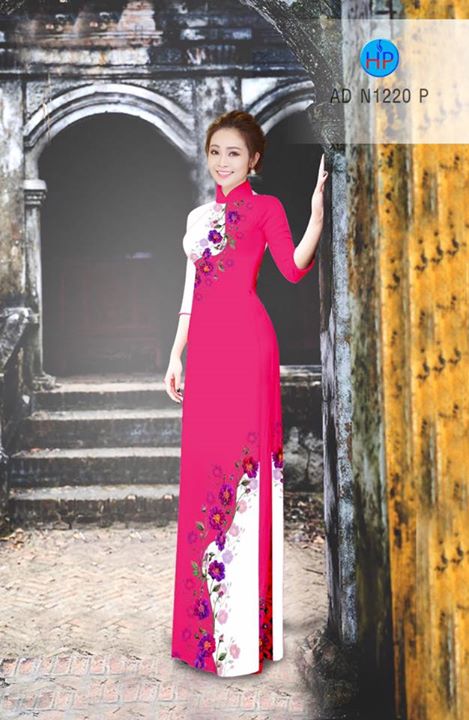 Vải áo dài Hoa in 3D AD N1220 35