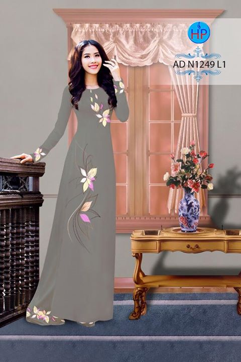 Vải áo dài Hoa in 3D AD N1249 29