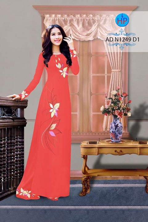 Vải áo dài Hoa in 3D AD N1249 28