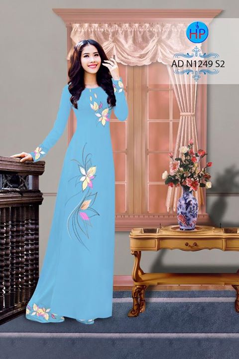 Vải áo dài Hoa in 3D AD N1249 33