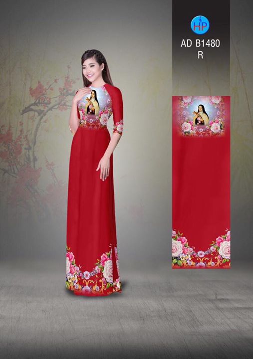 Vải áo dài Mừng lễ Thánh Têrêsa AD B1480 33