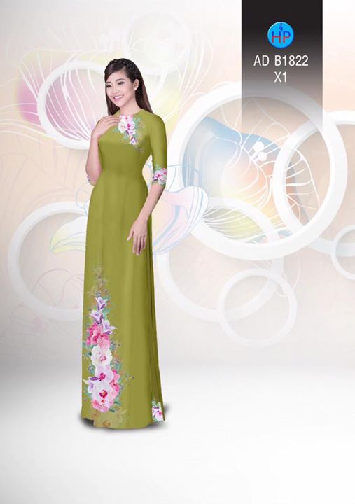 Vải áo dài Hoa in 3D AD B1822 29