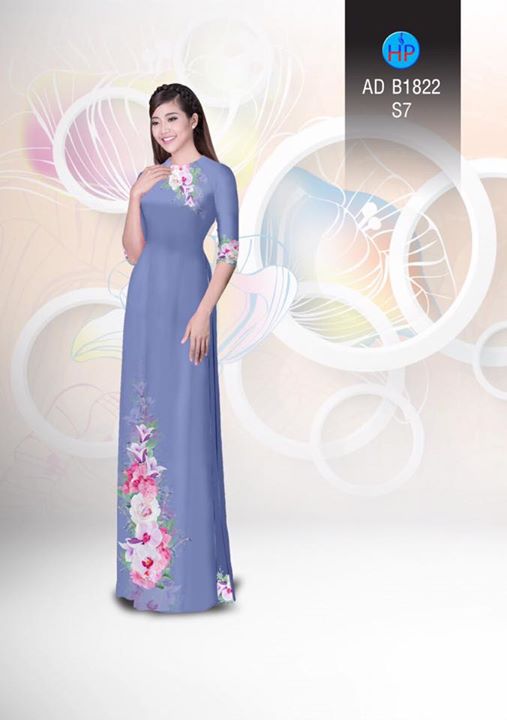 Vải áo dài Hoa in 3D AD B1822 32