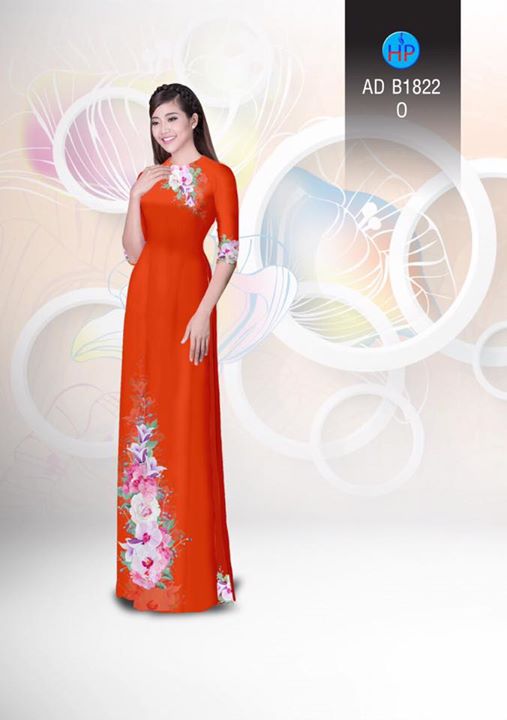 Vải áo dài Hoa in 3D AD B1822 37