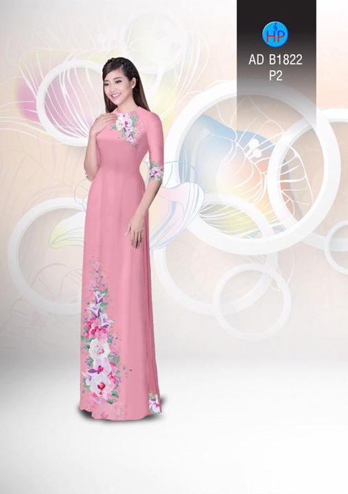 Vải áo dài Hoa in 3D AD B1822 36