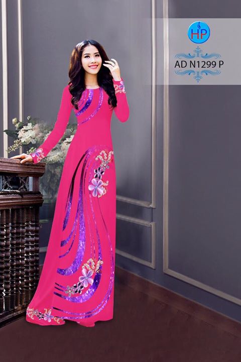 Vải áo dài Hoa in 3D AD N1299 27
