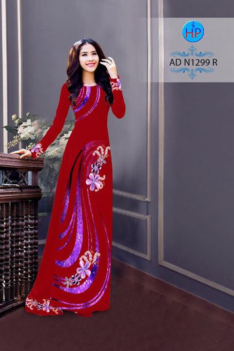 Vải áo dài Hoa in 3D AD N1299 29