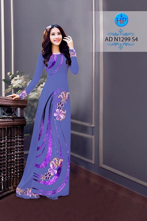 Vải áo dài Hoa in 3D AD N1299 30