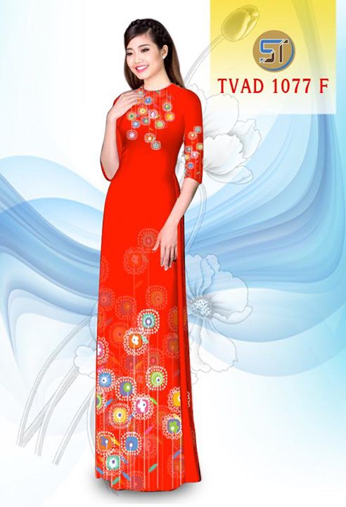 Vải áo dài hoa văn AD TVAD 1077 24