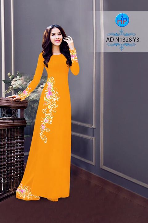 Vải áo dài Hoa in 3D AD N1328 28