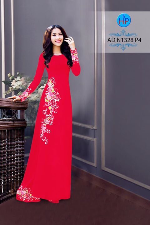 Vải áo dài Hoa in 3D AD N1328 30