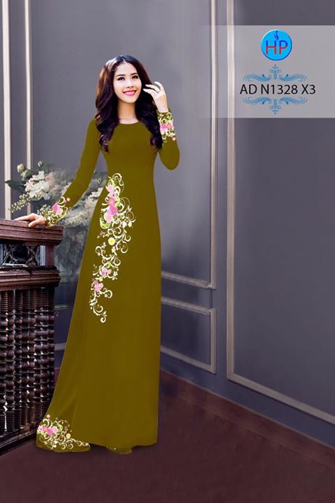 Vải áo dài Hoa in 3D AD N1328 31