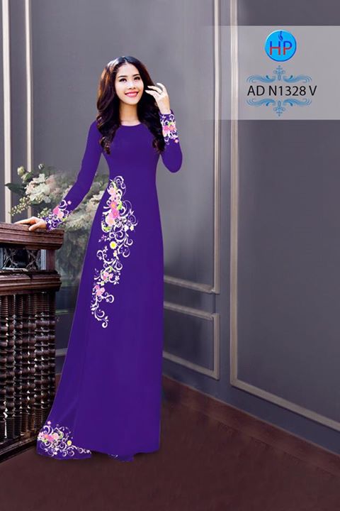 Vải áo dài Hoa in 3D AD N1328 33