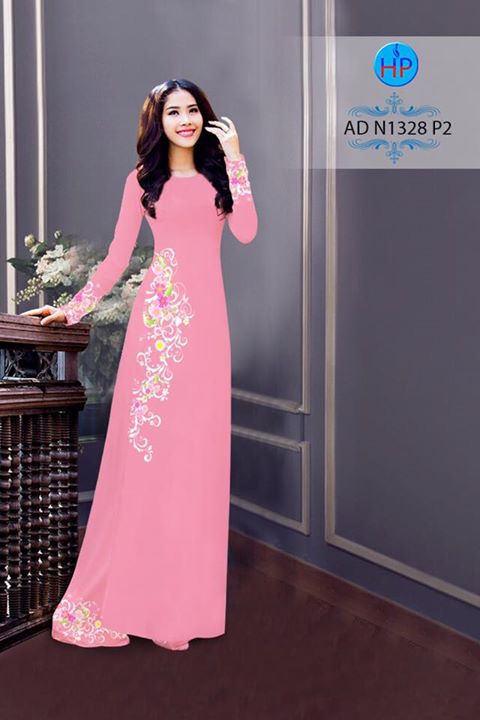 Vải áo dài Hoa in 3D AD N1328 34