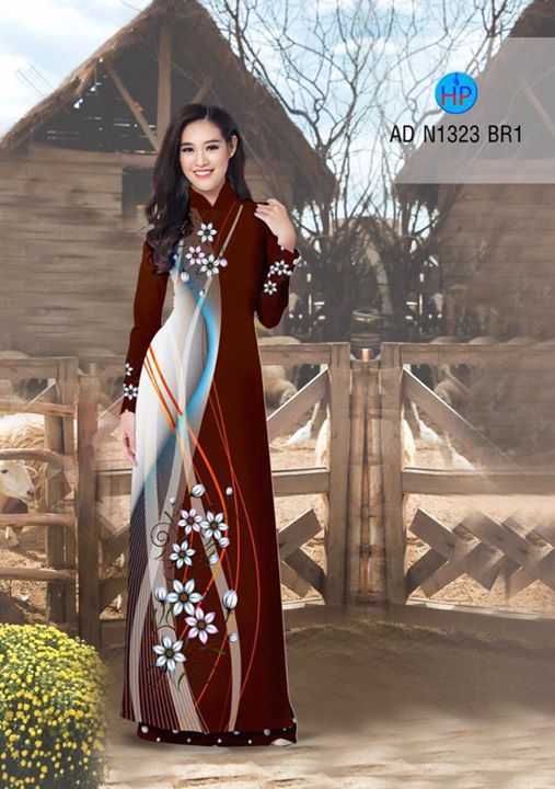 Vải áo dài Hoa in 3D AD N1323 27
