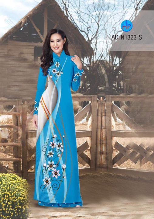 Vải áo dài Hoa in 3D AD N1323 32