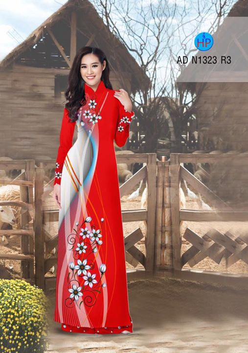 Vải áo dài Hoa in 3D AD N1323 37