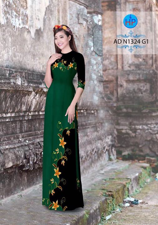 Vải áo dài Hoa in 3D AD N1324 35