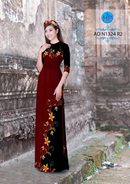 Vải áo dài Hoa in 3D AD N1324 36
