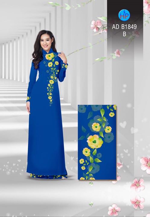 Vải áo dài Hoa in 3D AD B1849 29