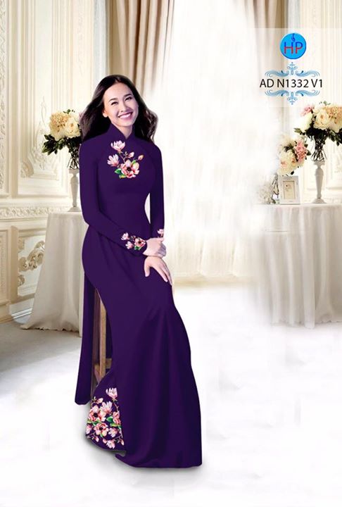 Vải áo dài Hoa in 3D AD N1332 28