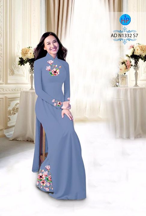 Vải áo dài Hoa in 3D AD N1332 29