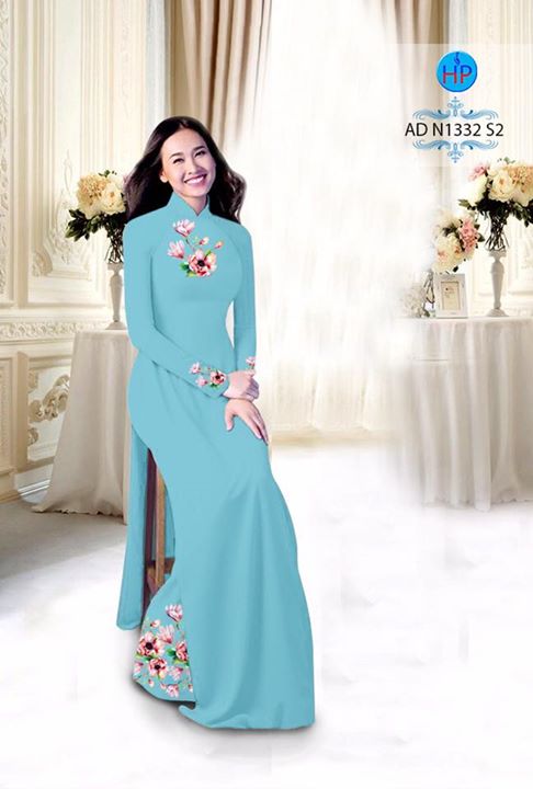 Vải áo dài Hoa in 3D AD N1332 31