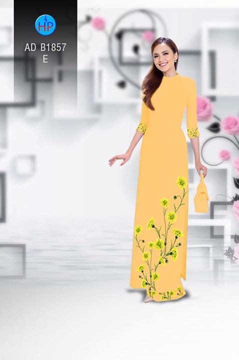 Vải áo dài Hoa in 3D AD B1857 28
