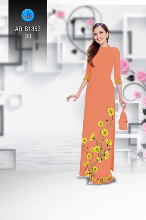 Vải áo dài Hoa in 3D AD B1857 30