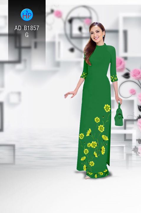 Vải áo dài Hoa in 3D AD B1857 29