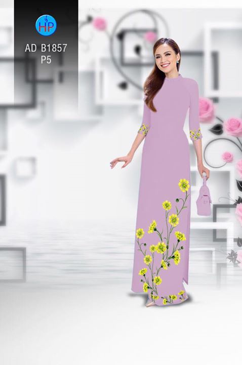 Vải áo dài Hoa in 3D AD B1857 36