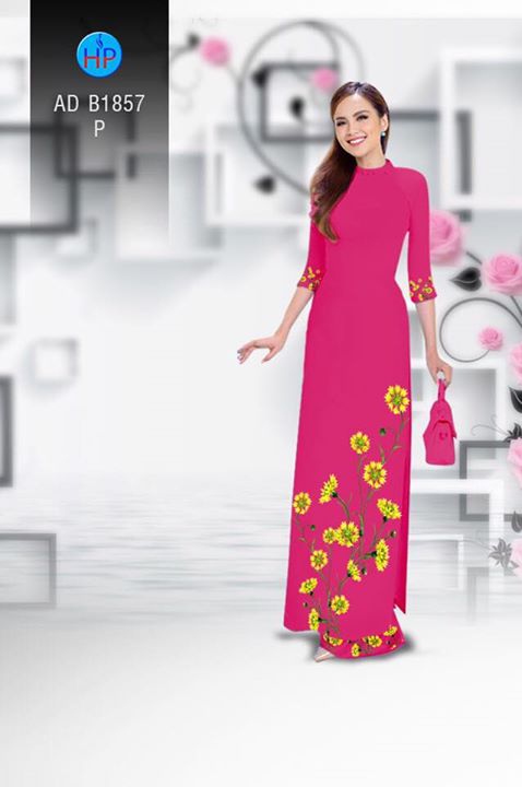 Vải áo dài Hoa in 3D AD B1857 35