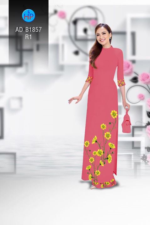 Vải áo dài Hoa in 3D AD B1857 37