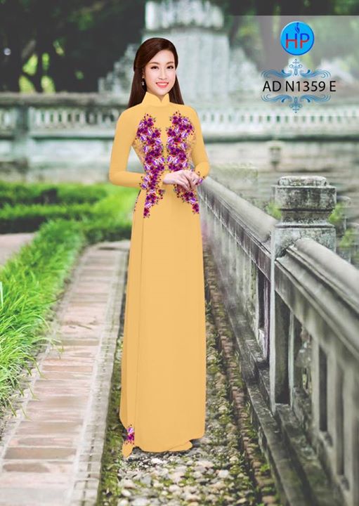 Vải áo dài Hoa in 3D AD N1359 35