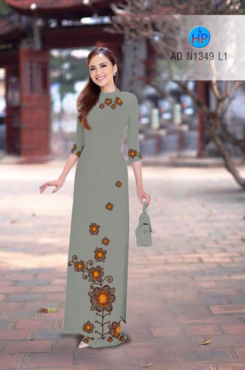 Vải áo dài Hoa in 3D AD N1349 30