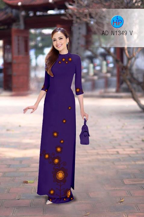 Vải áo dài Hoa in 3D AD N1349 32