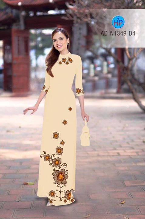 Vải áo dài Hoa in 3D AD N1349 36