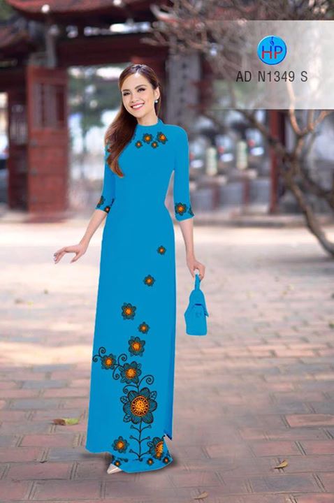 Vải áo dài Hoa in 3D AD N1349 35