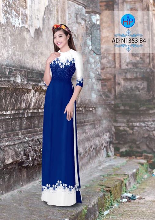 Vải áo dài Hoa in 3D AD N1353 31