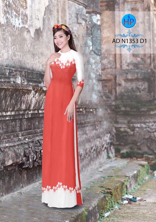 Vải áo dài Hoa in 3D AD N1353 36
