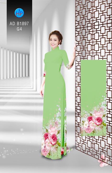 Vải áo dài Hoa in 3D AD B1897 31